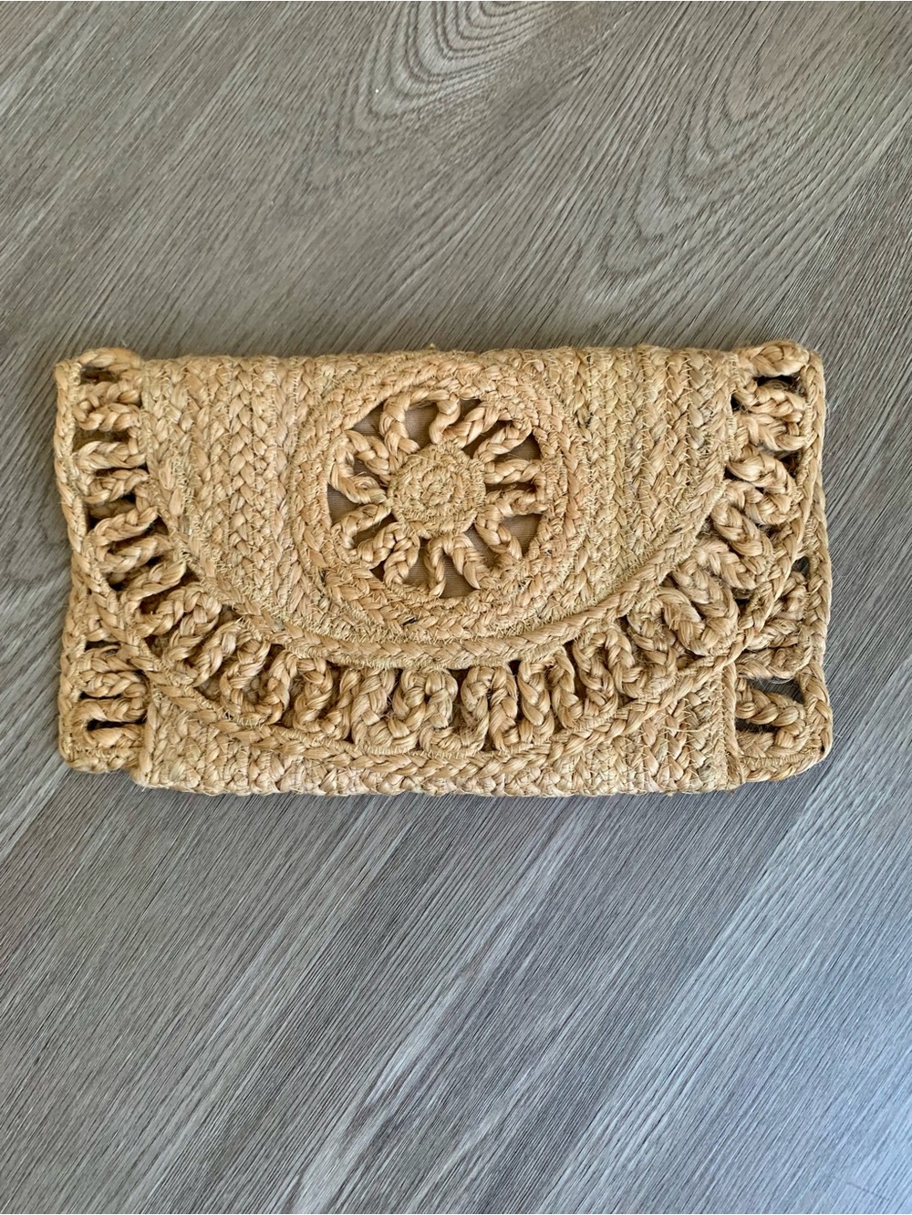 Shiraleah Jute Envelope Clutch